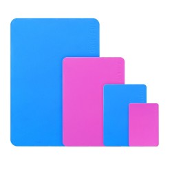 Gartful 4PCS Silicone Sheets for Crafts, Epoxy Resin Tumbler Jewelry Casting Molds Mat, Waterproof Multi Sizes(Blue and Pink, 15.7''x11.8'', 11.6x8.3",8.3x5.8", 5.8x4.1")
