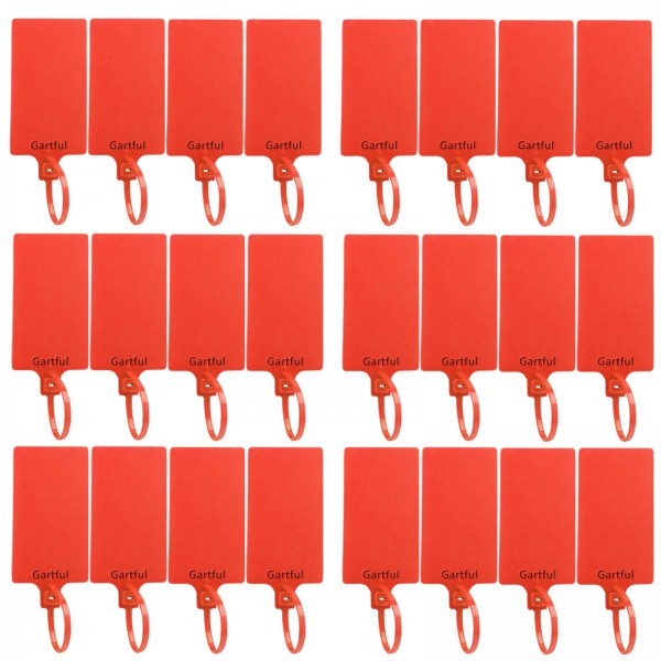 Gartful 24pcs/lot Plactic Labels 57 x 100mm ID Tag Cable Tie Mark Name Card Label Identification Tags with Tagging Fastener