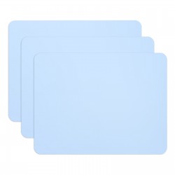 Gartful 3PCS Silicone Sheet for Crafts, Multipurpose Silicone Mat for Arts, Nail, Resin Jewelry Casting Molds, Table Cover Placemat, Counter Protector Pad, Nonstick, Light Blue(15.7" x 11.8")