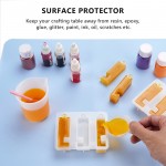 Gartful 3PCS Silicone Sheet for Crafts, Multipurpose Silicone Mat for Arts, Nail, Resin Jewelry Casting Molds, Table Cover Placemat, Counter Protector Pad, Nonstick, Light Blue(15.7" x 11.8")