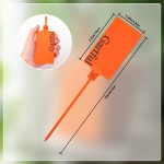 Gartful 6Pcs Plastic Seals Shipping Label Tags, Writable Marker Big Sign Tie for Logistics, Self Locking Inventory Waterproof Tag Fastener