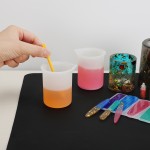 Gartful 1pcs Reusable 3.9" Silicone Stir Stick Epoxy Resin Stir Sticks for Resin Mixing Arts Crafts Facial Mask Stirring Rods