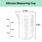 Gartful Silicone Resin Measuring Cup Graduated Resin Mixing Cup Nonstick Reusable Stir and Pour Tools for Epoxy Resin Jewelry Casting