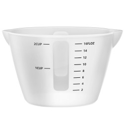 Gartful 1PCS 250ml/500ml Resin Measuring Cup Large Silicone Reusable Resin Mixing Pouring Cups Easy Clean for Craft Epoxy