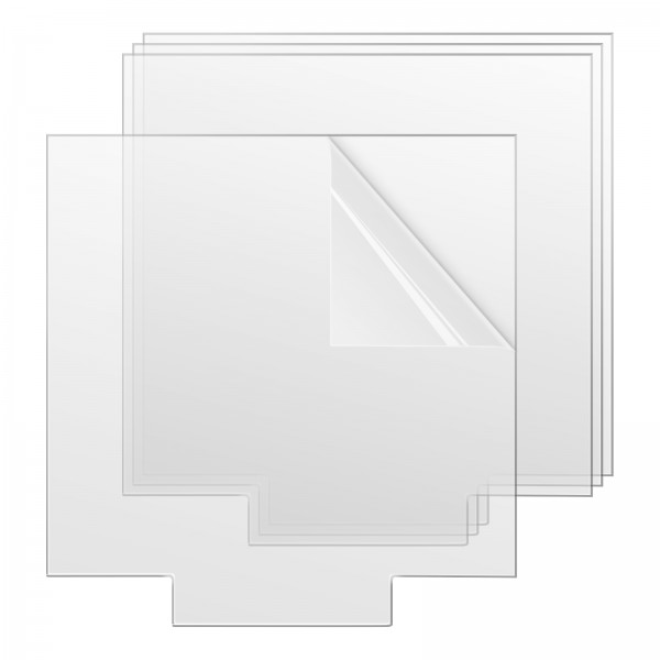 4PCS Acrylic Sheets for Light Base, Gartful Clear Cast Plexiglass Board, 0.16"(4mm) Thick Plastic Glass Panel with Protective Film for LED Light Base, Table Sign, DIY Display Project, Square