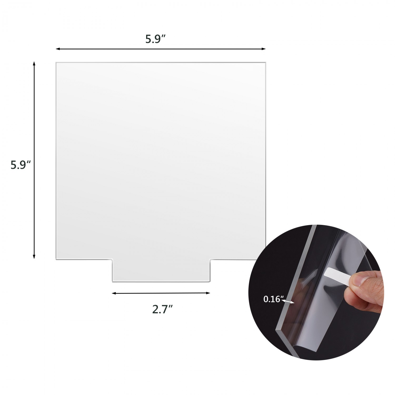 2/3/4mm Clear Acrylic Sheet Perspex Plexiglass Plastic Cut Panel