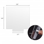 4PCS Acrylic Sheets for Light Base, Gartful Clear Cast Plexiglass Board, 0.16"(4mm) Thick Plastic Glass Panel with Protective Film for LED Light Base, Table Sign, DIY Display Project, Square
