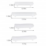 Gartful 4pcs Silicone Resin Handle Molds Resin Casting Tray Handle Molds Epoxy Resin Handle Molds for Home Decoration