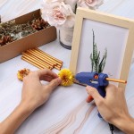 Gartful 60 Pieces Glue Sealing Wax Sticks, Mini Hot Melt Glue Sticks for Wax Seal Stamp, Letter, Wedding Invitations, Birthday Cards, Envelopes, Snail Mails, Wine Packages, Gift Wrapping, Gold