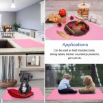 Pink Oversize Silicone Mat 27.6" x 19.7", Gartful Silicone Sheet for Crafts, Nail Arts, Painting, Epoxy Resin Jewelry Casting Mat, Countertop Protector, Table Placemat Pad, Nonstick Nonskid