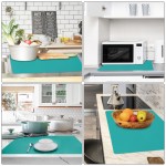 Silicone Mats for Countertop - 32"x 24"x0.07", Extra Large Multipurpose Mat, Counter Table Protector, Desk Saver Pad, Placemat Nonstick Nonskid Heat-Resistant Kitchen Pad, Dark Green