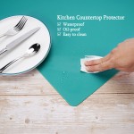 Silicone Mats for Countertop - 32"x 24"x0.07", Extra Large Multipurpose Mat, Counter Table Protector, Desk Saver Pad, Placemat Nonstick Nonskid Heat-Resistant Kitchen Pad, Dark Green