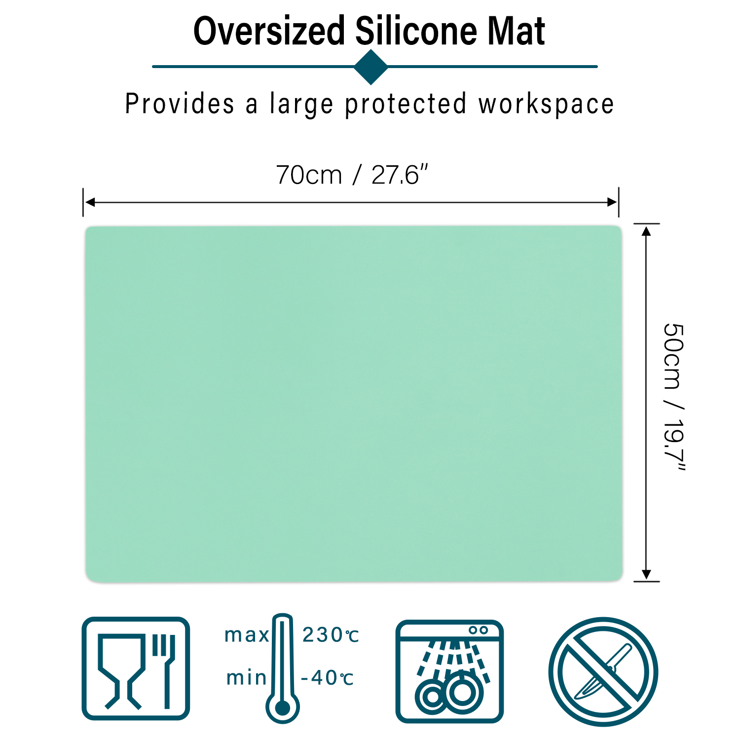 Xinhuadsh Table Mat Resin Crafts Silicone Mat ,Epoxy Projects Craft Mat  Heat-resistant Silicone Table Protector for Resin Art Diy Crafts Epoxy