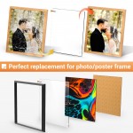 Gartful Clear Acrylic Sheets 2mm Thick, 6 Pack Plexiglass Panels with Protective Film, 12" x 16" Transparent Plastic Blank Board for Signs, Picture Frame, Glass Replacement, Art Craft, DIY Projects
