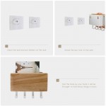Gartful Wooden Clothes Hook Wood Clothes Key Hooks Decorative for Wall with Shelf Wall Mounted Hangers for Home Office Kitchen Entryway Hanging Wall Organizer