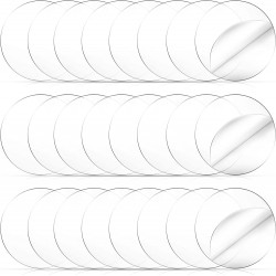 Gartful Clear Acrylic Circles - 3.5 inch, 24 Pieces Blank Round Disks, Transparent Plexiglass Discs Panel, 0.08" Thick Plastic Sheets For Signs, Milestone Markers, Table Top, Art Crafts, DIY Ornament