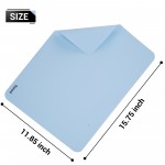 Surard Rubber Sheets Craft Mat 15.75 x 11.85 inches Rubber Sheet Jewelry Casting Mold Countertop Mat Nonskid Heat Resistant Counter Table Protector 